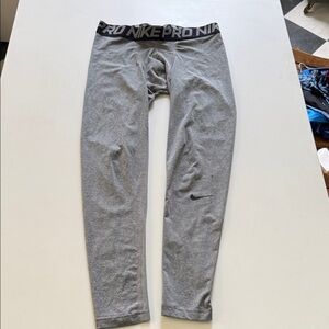 Nike Pro Men’s M Gray Full length Tights